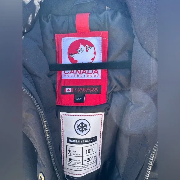 Canada Weathergear Coat Black Puffer Jacket Fur Hood Women's Small LIKE NEW - Picture 3 of 15